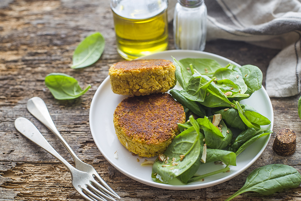 Burger di ceci e zucca