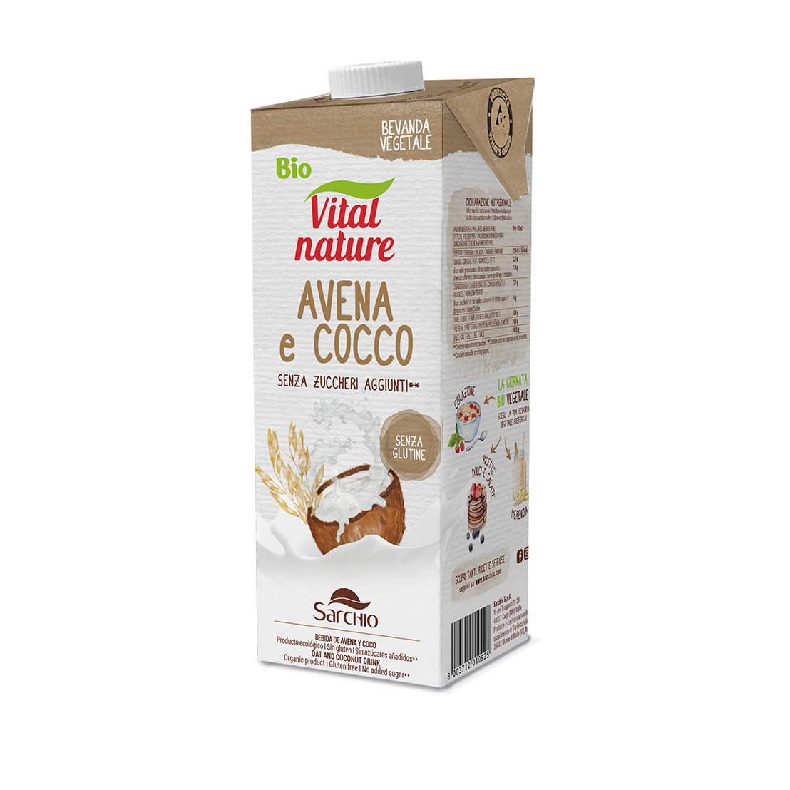 Bebida de avena y coco 1000ml