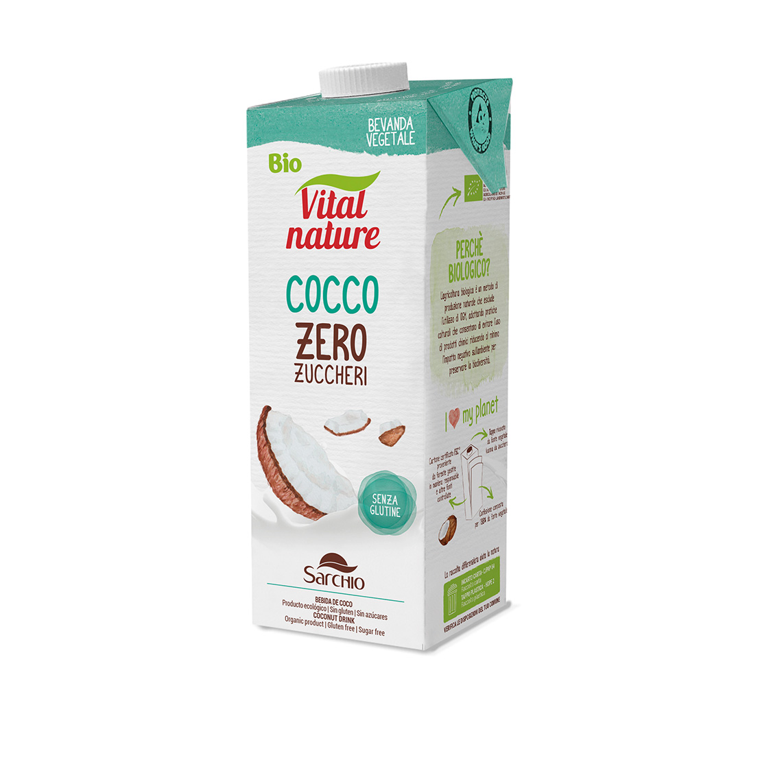 Bebida de coco sin azúcar 1000ml