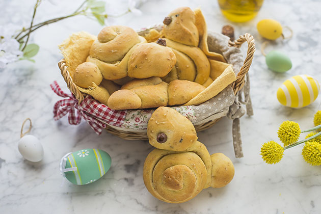 Coniglietti di pan brioche salati