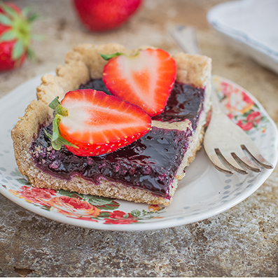 Crostata vegan al grano saraceno