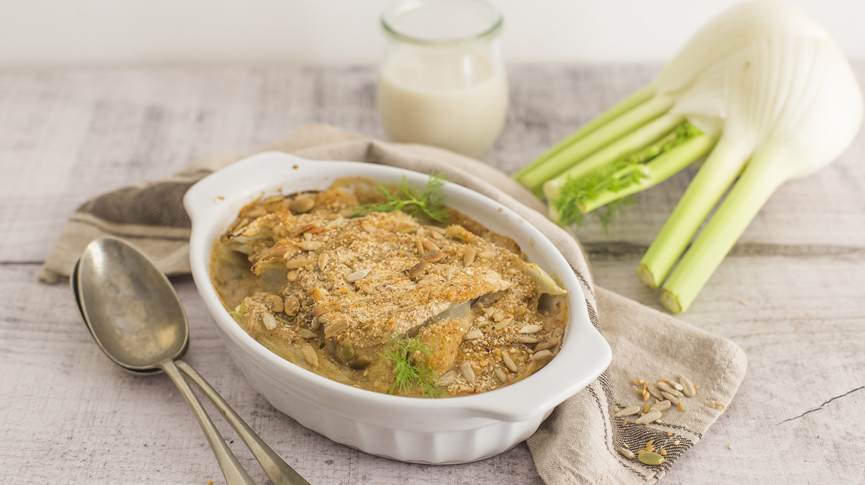 Gratin vegan di finocchi