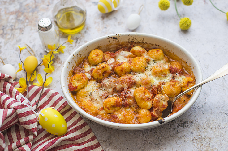 Gnocchi senza glutine con pomodoro e mozzarella