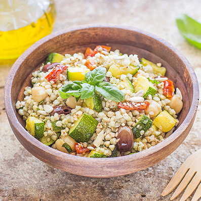 Insalata di grano saraceno e zucchine