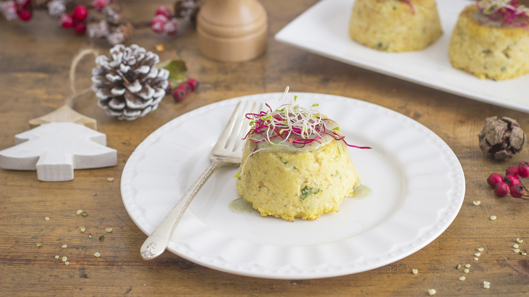 Tortini di sedano rapa con maionese di canapa