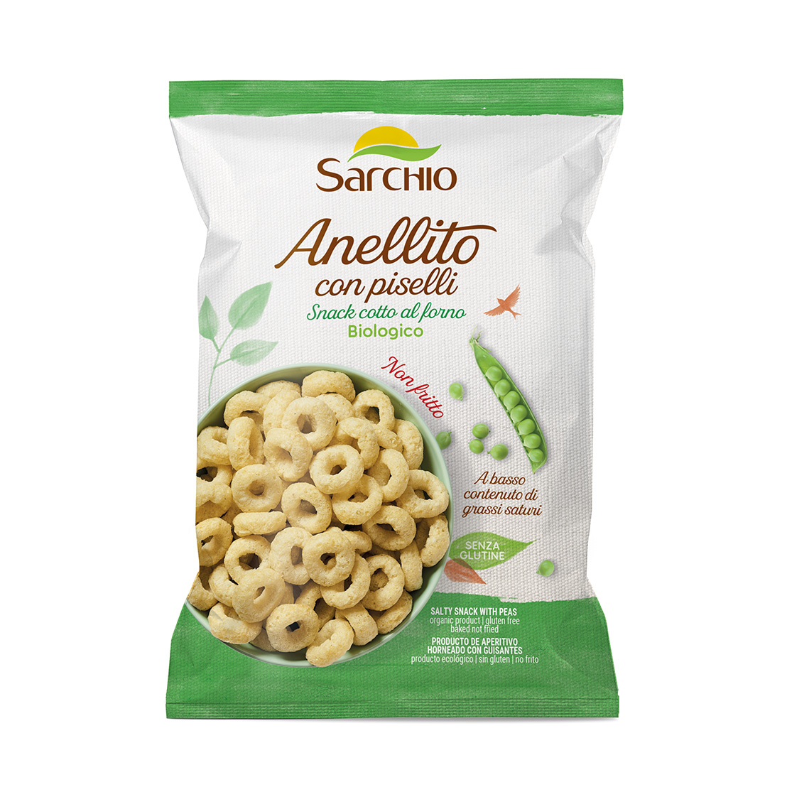 Anellito with peas