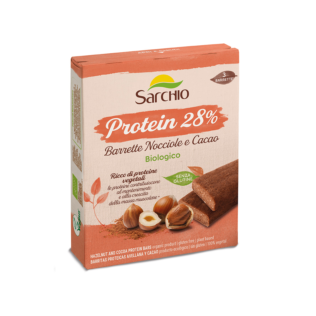 Protein bars <br> Hazelnut and Cocoa