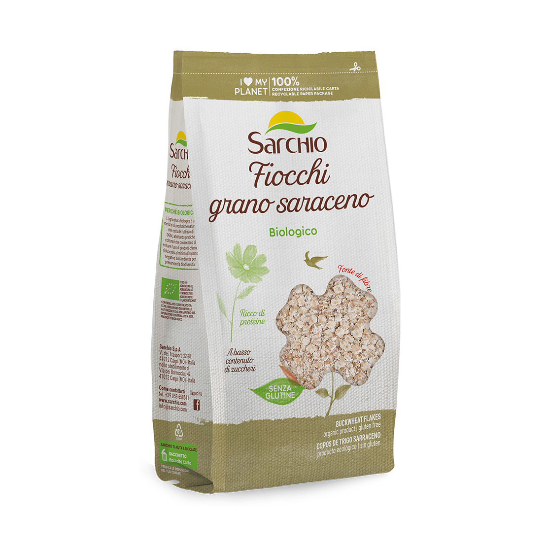 Copos de grano sarraceno