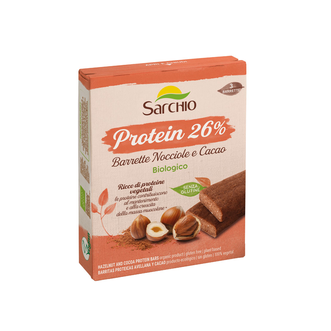 Barritas Proteicas <br> Avellana y Cacao