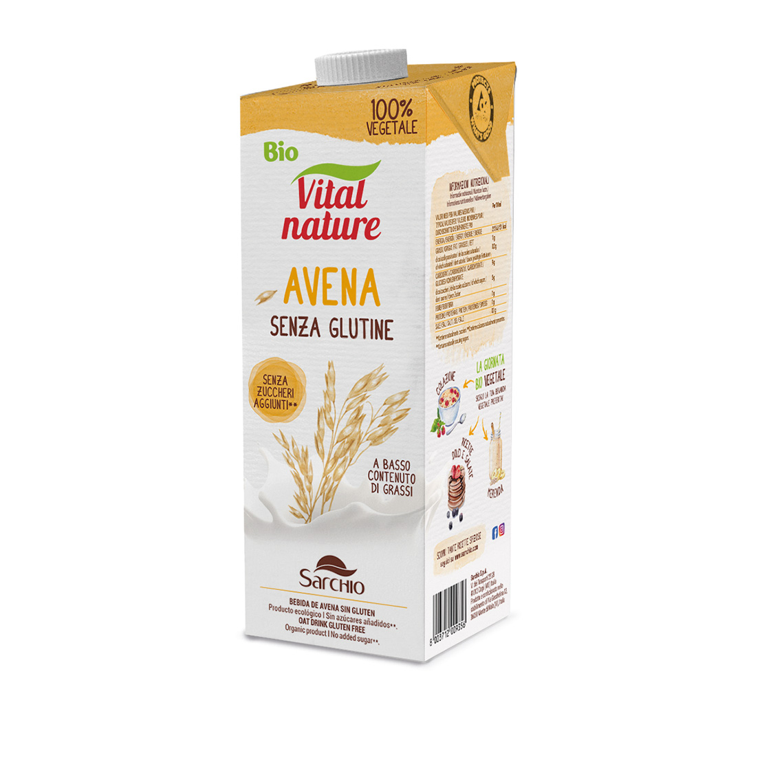 Bevanda avena senza glutine 1000ml